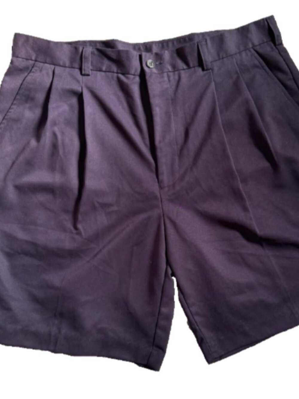 IZOD Men's Pleated Front Chino Shorts Blue Pockets Size 36 | Golf. Summer.